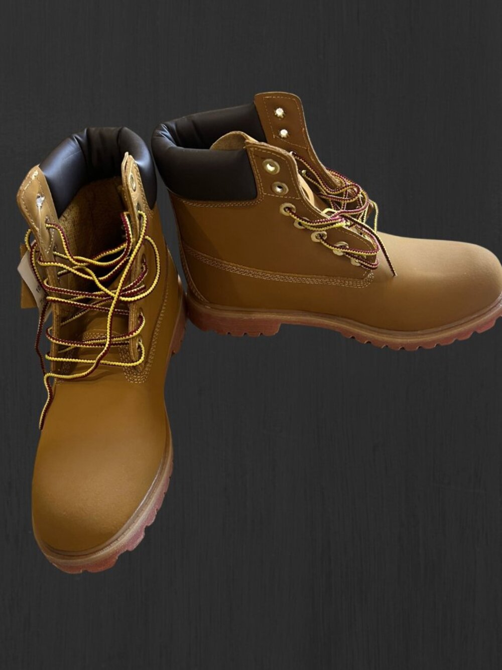 Premium Wheat Color Lace-Up Work Boots Cushioned Ankle Durable Build